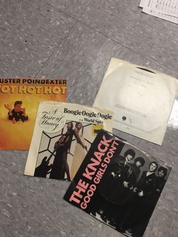 45 records $6 each the knack pretenders a taste oh honey