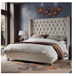 	 Jocisland 61.4" Tall Bed Frame...