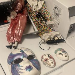 Porcelain Clowns And Masks
