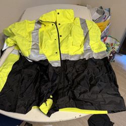 Hi-Viz Reflective Raincoat 