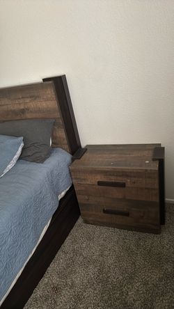 set recamara cama tocador