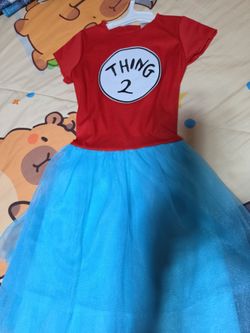 Thing 2 dress for girls