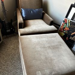 Accent Chair With Ottoman 