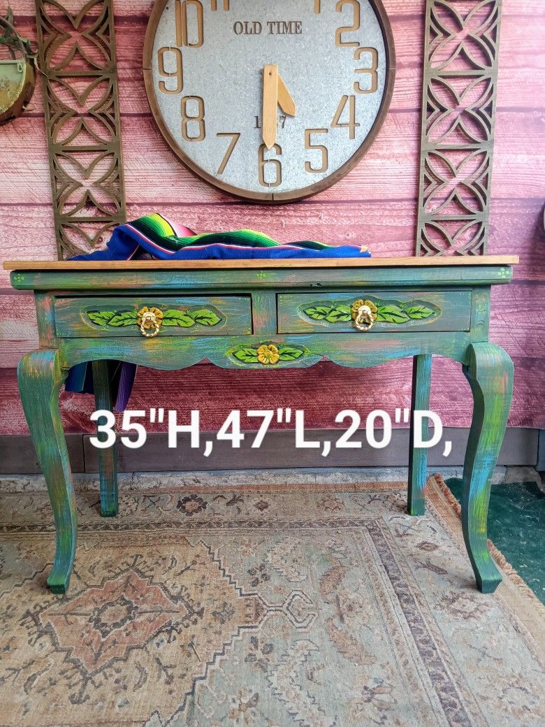 Rustic Mexican Style Entry Table/Desk 