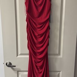 Brand New Long Red Dress Adrianna Papell Size 4