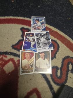 5 Yankee Card Lot