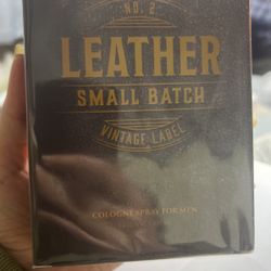 Leather Small Batch Vintage Label Cologne Spray For Men