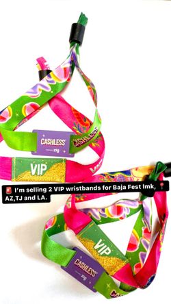 2 VIP wristbands