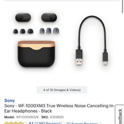 90$  /Sony Xm3 Wireless Earbuds 