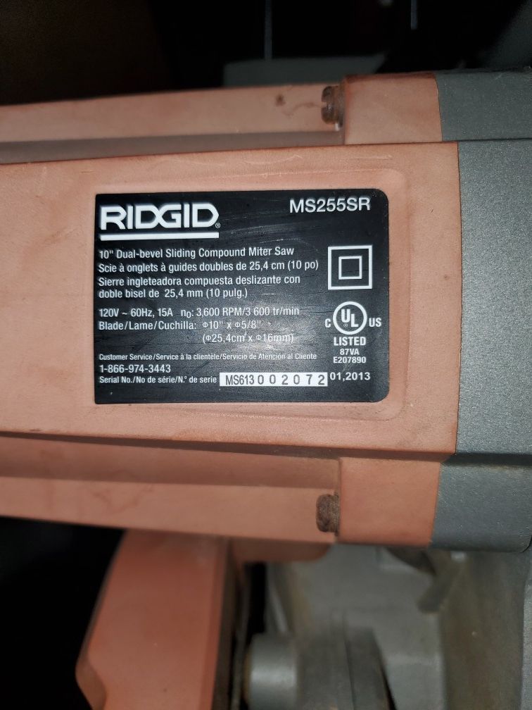 Chop saw Ridgid