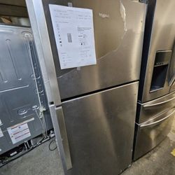 Whirlpool Top Freezer Stainless Steel 