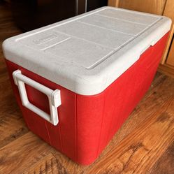 Coleman 48qt Cooler - Red