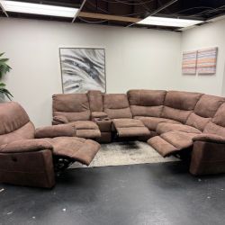 Reclining Sectional Sofa Set w/ Massaging - Delivery Available!