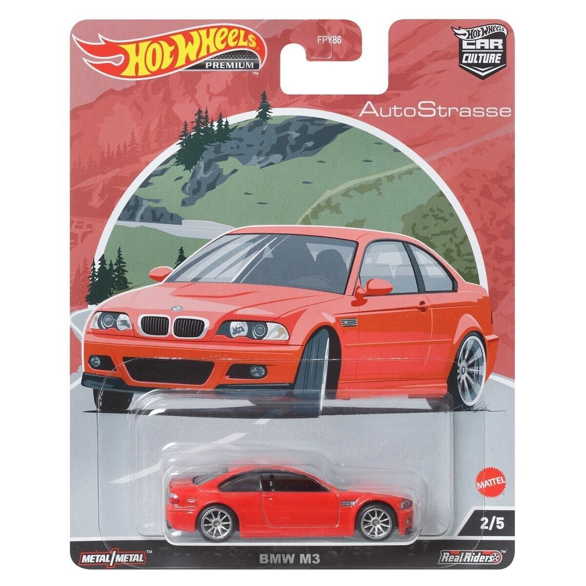 Hot Wheels Premium Auto Strasse BMW M3 E46 Red HCK19