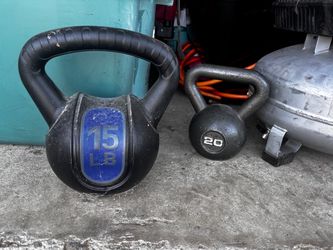 15 LB and 20 LB Kettlebell Set