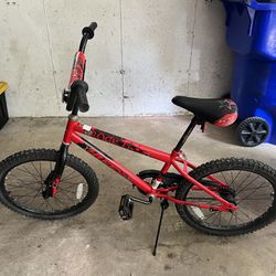 Kids Bike, Cute Red And Black Bicycle For Young Boys