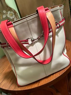 Vintage Coach Leather Tote Bag
