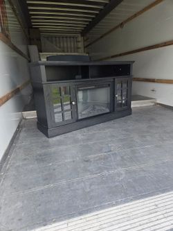 Ty stand 75 inches with fireplace with remote control