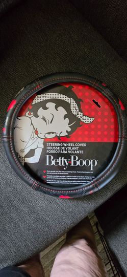 Betty boop steering wheel cover.
