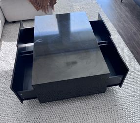 Glossy Center Table with Extra Storage