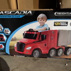 Brand New Ecascadia Freightliner Ride On Truck 