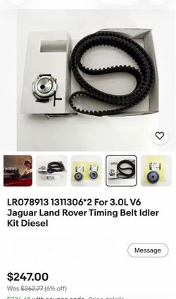 3.0L V6 Jaguar Land Rover Timing Belt Idler Kit Diesel