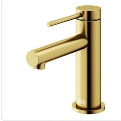 Vigo Jewel VGO1055MG Single Handle Single Hole Bathroom Faucet Matte Gold