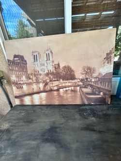 Large Notre Dame Canvas Print