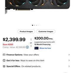 GIGABYTE NVIDIA GeForce RTX 5090 Gaming OC 32GB – Open Box – $2,400 (Firm)