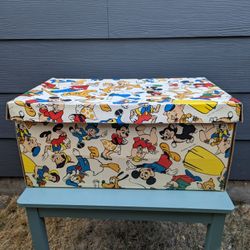 Vintage Disney Cardboard Storage Box