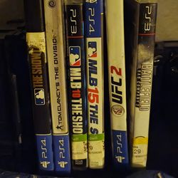 2 Ps3 Games And 5 Ps4 Video Games 