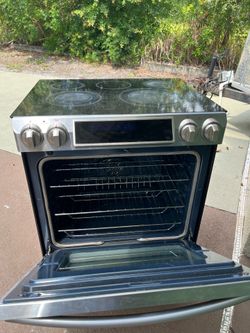 Glass top stove