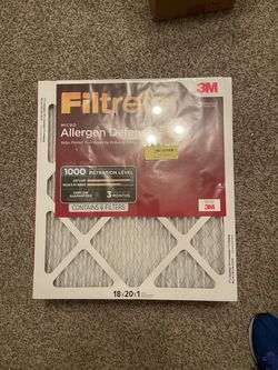 Filtrete Micro Allergen Defense Air Filter with an MPR rating of 1000. (6 Pack )