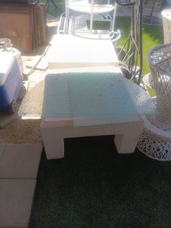Vintage mcm postmodern plaster tables