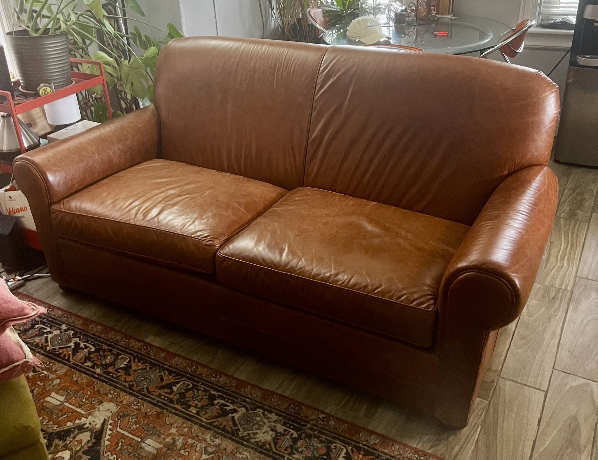 Mitchell Gold + Bob Williams custom Leather Couch
