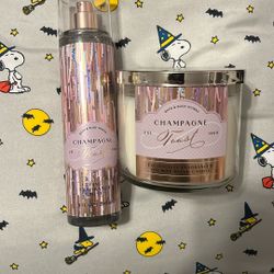 brand new bath and body works champagne toast 