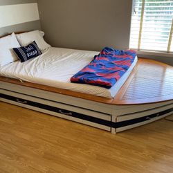 Bed, Wall Decor And Chair For Sale