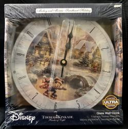 Disney glass wall clock