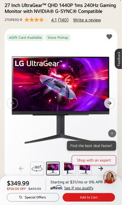 LG 240 hz Monitor