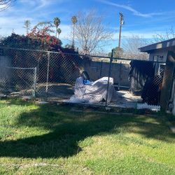 8ft Rolling Driveway Gate w/ Heavy-Duty Sliding Rollers