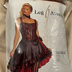Halloween Costume Can Can Girl Size Small