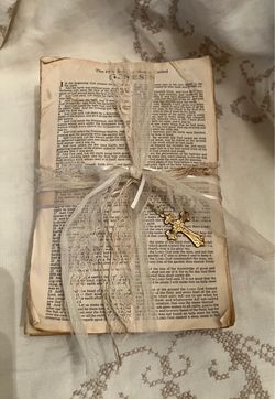 Vintage Upcycled Bible**Please Read Description**Measurements in Photos