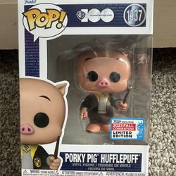 Funko Pop Looney Tunes - Porky Pig Hufflepuff - New York Comic Con Funko #1337
