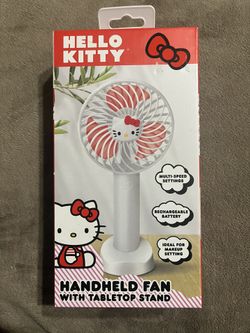 Hello Kitty Sanrio Handheld Fan New
