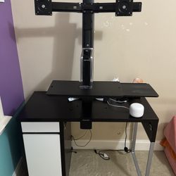 Computer Desk With Stand Up Ergotron Stand
