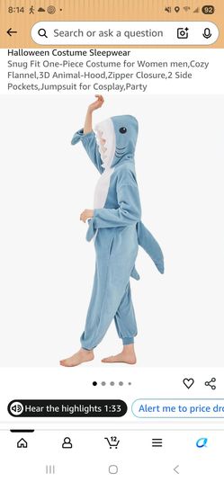 Adult Size  Onesies  shark, crocodile,  raccoon and bear