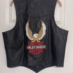 Harley Davidson Leather Vest