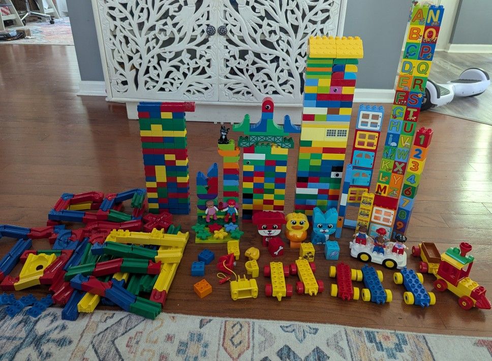 Huge lot of Lego Duplo and Block N Roll Marble Maze Construction Block System