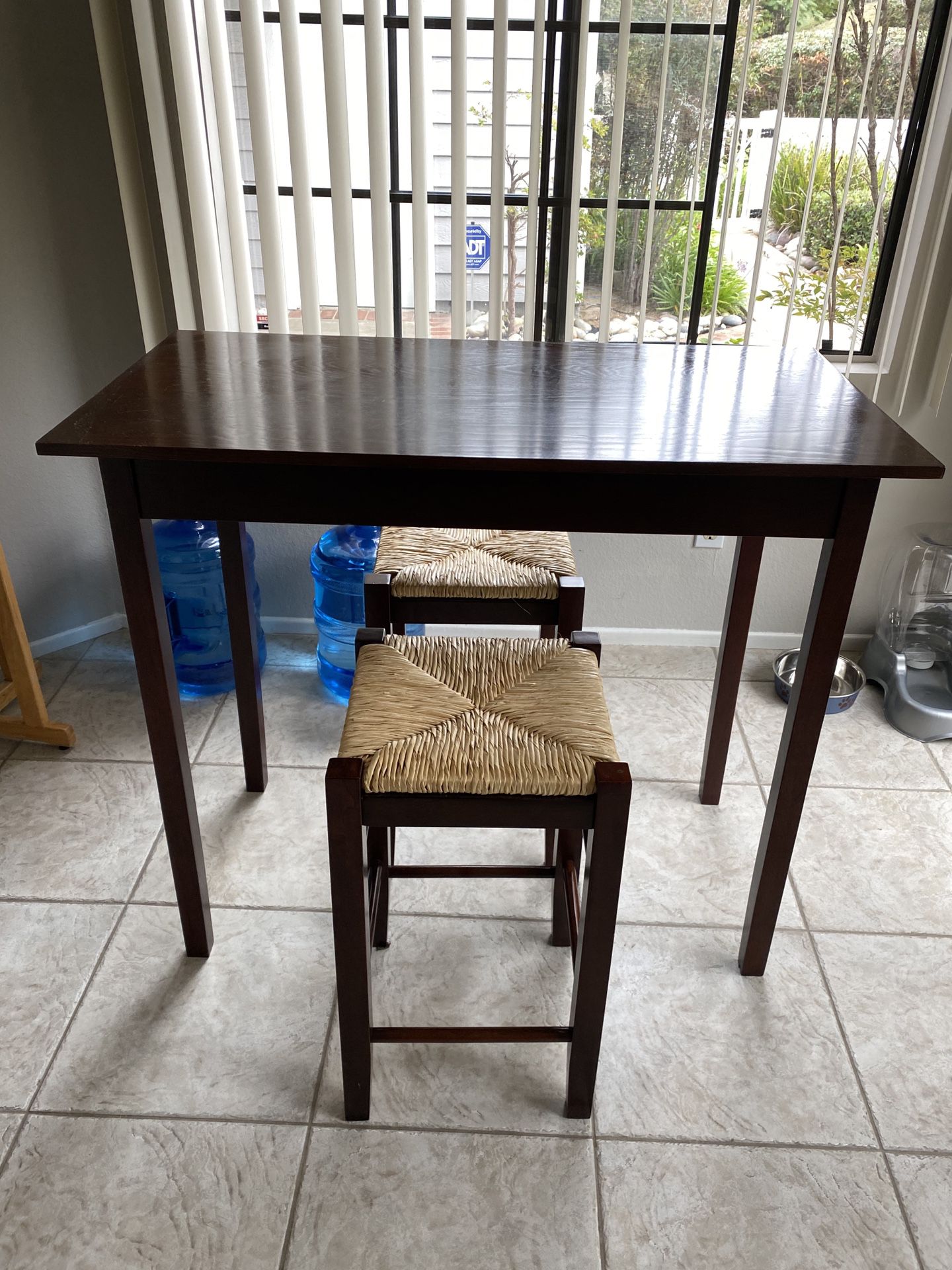 2 seater small kitchen table with chairs
