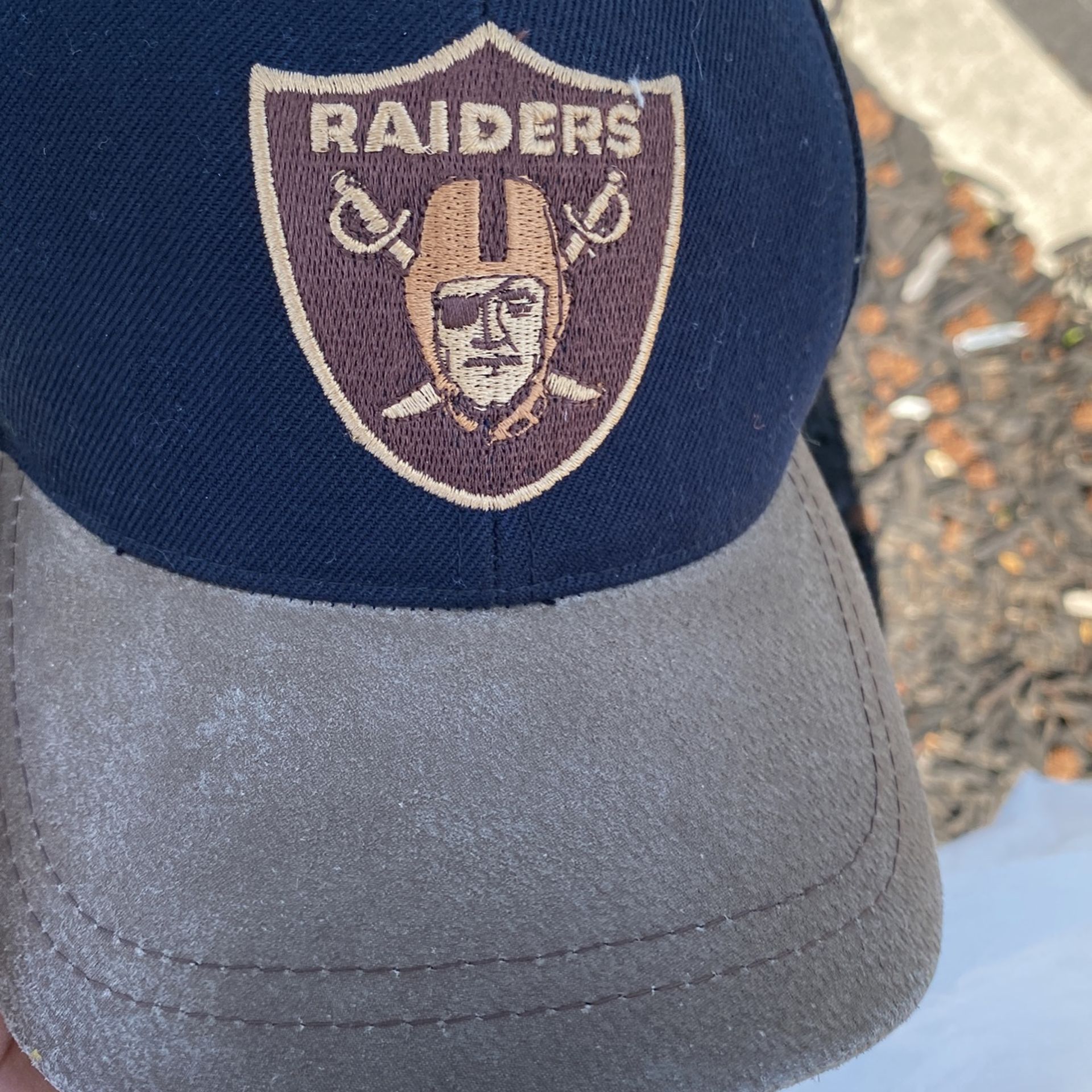 Vintage American Needle Raiders Leather Srapback Hat